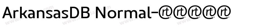 ArkansasDB Normal字体转换
